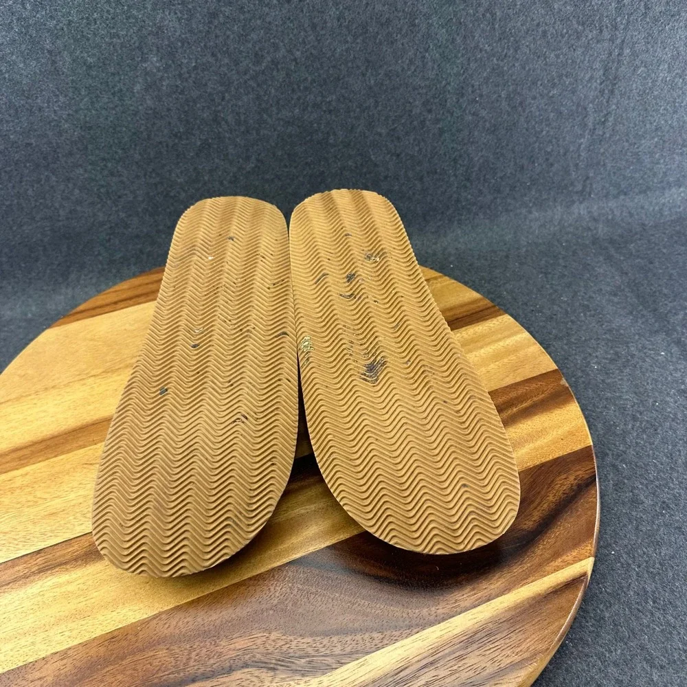 Adidas Puffylette Adimule Lea Slides Mesa Brown Suede Mens 9 GY2555 Mules